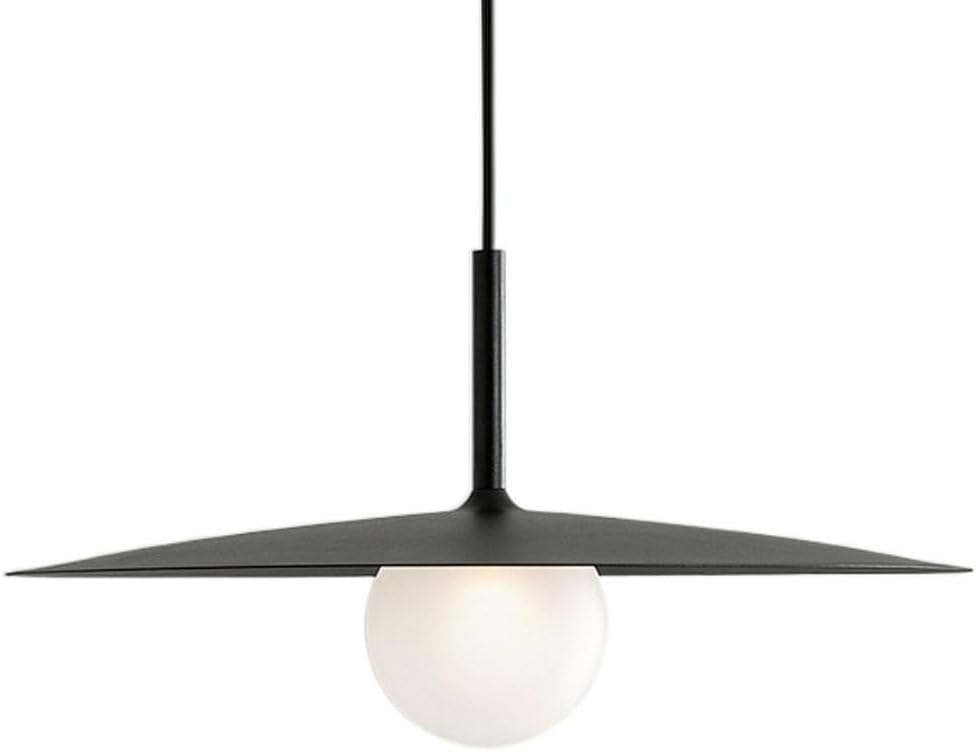 Lustre trompette moderne suspension boule de verre luminaire de plafond salon