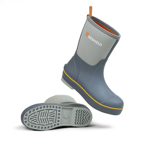 Mid-Calf Waterproof Insulated Rubber Boots with Steel Shank, 6mm Neoprene Rubber Boots for Men and Women, Ideal for Hunting, Farming, Gardening, and Fishing - Main Image