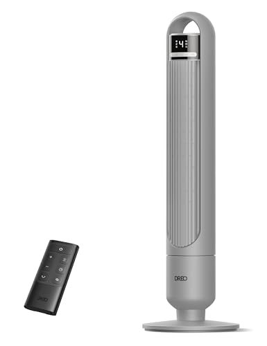 Dreo Tower Fan for Bedroom, 90° Oscillating Fan, Standing Fan with 3 Modes, 4 Speeds, 8H Timer...