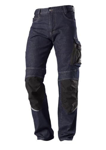 Pantalones vaqueros de trabajo para talleres y uso diario con flexi-algodón azul