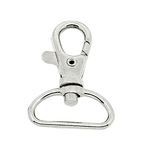 VILLCASE 30pcs 360 Keychian Clasp Key Ring Spring Hooks Swivel Hook Planter Lining Trigger Spring Hooks Buckle Snap Hook for Bag Swivel Trigger Hook Key Chain Lanyard Swivel Snap Hook