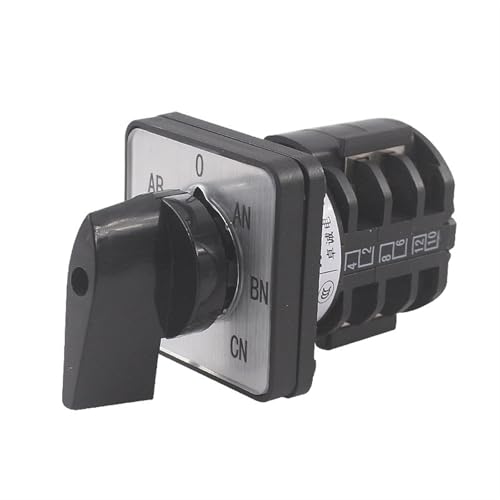 Voltmètre triphasé commutateur à came LW8-10YH5/3 inverseur de transfert rotatif de ligne N