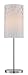 Lite Source LS-22720GOLD Poppy Table Lamp, 6" x 6" x 20.5", Chrome, Gold