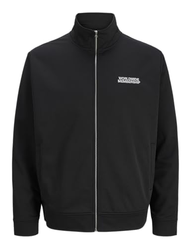 Sweat zippé JACK & JONES noir XXL fini les fermetures coincées et les tissus rêches