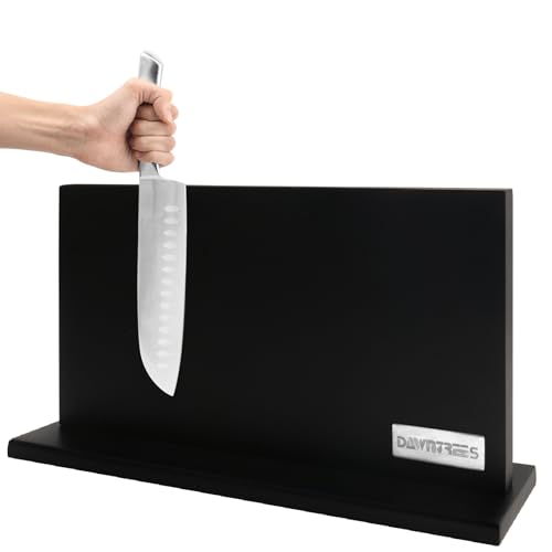Listado de Cuchillos universales , listamos los 10 mejores. 45 DAWNTREES Negro Soporte MagnéTico Para Cuchillos, Bloque MagnéTico De Madera De Doble Cara Para Cuchillos, Mostrador De Cocina, Estante De Exhibición, Almacenamiento...