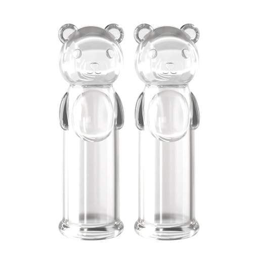 2pcs dedo transparente funda del pene estimulador del clítoris punto G Vibrador de pezones Dildo funda del dedo reutilizable condón juguetes sexuales femeninos para parejas (Transparente-1)