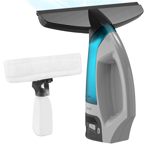 Electric Window Vacuum Squeegee, Cordless Window Vacuum Cleaner, Rechargeable Windows Vac Set, Power Squeegee Windows Vac for Glass, Tiles, Mirrors