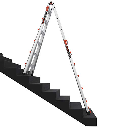 Little Giant Ladders, Velocity with Wheels, M26, 26 Ft, Multi-Position Ladder, Aluminum, Type 1A, 300 lbs weight rating, (15426-001)