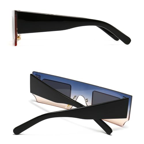 Lunettes de soleil rectangulaires légères sans monture contre la fatigue oculaire - 5