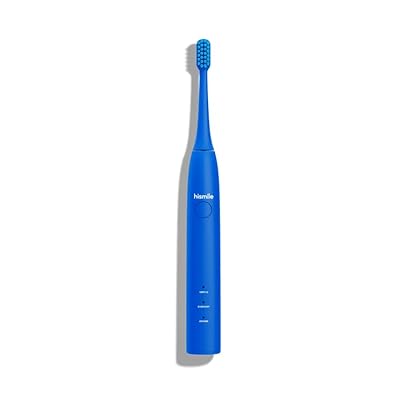 HISMILE Electric Toothbrush, 3 Brushing Modes, Smart Timer, Rechargeable, Soft-Tapered Bristles, Mode Memory Bright Blue