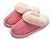 SincereWay Donna Uomo Pantofole in Cotone Peluche Pantofole da casa Pantofole morbide e comode Antiscivolo Calore Invernale Pantofole da Interno ed Esterno (Rosa, 39-40)