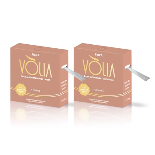 Kit 2 Fibras de Vidro Alongamento de Unhas Rolo 4m, Vòlia