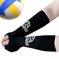 2XK-NOV Volleyball Armschoner für Frauen, die zwischen 65-75 Kg wiegen, Unterarmschutz Zubehör für Volleyball Training, Sport Unterarm Ärmel -Handgelenkstützemit Schutzpolster und Daumenloch, 1-Paar
