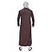 Muslim Clothes for Men Monk Robes Mens Sleeping Gown Abaya Nightgown Thobe Kaftan Linen Kaftans Japanese Djellaba Costume Men's Night Shirts Long Sleep African Blend Tunic Shirt A-red