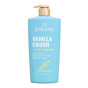 Jergens Shea Fusion Vanilla Crush Body Lotion, Moisturizer with Shea Butter & Vitamin E, 14 Fl Oz