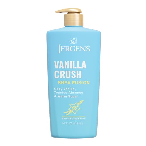 Jergens Shea Fusion Vanilla Crush Body Lotion, Moisturizer with Shea Butter & Vitamin E, 14 Fl Oz