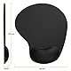 Gel Mauspad ergonomische Handgelenkauflage - Office Komfort Mousepad - Handgelenkpolster Handauflage - Gelkissen Gelpolster - Maus und Tastatur - abwaschbar - für Computer Laptop Notebook