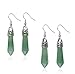 Jade Earrings for Women Genuine - Handmade Jewelry - Light - Dark - Green Stone - Drop -Dangle - Dangling - Natural Stone - Unique Gifts for Women- Anniversary Wife Gift - Teacher Appreciation - Graduation -Back to School