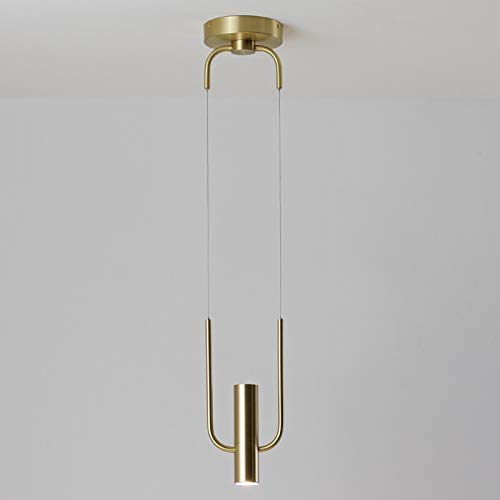 Chandelier nordique en cuivre doré suspension moderne pour salon