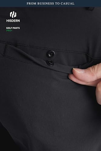 HISDERN Golf Rain Pants Black
