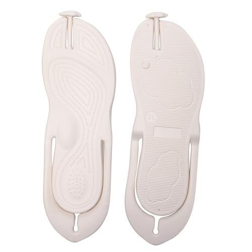 Image of Shower Shoes Travel Slippers for Women Men, Folding Slides Sandals, Portable Hotel Spa Slippers, Waterproof Quick Drying Flip Flops, Beach Sandals