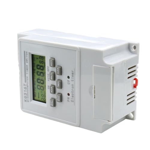 Interruptor diario programable de 7 días para automatizar la iluminación y el termo del hogar 5