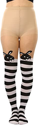 Image of ToBeInStyle Women's Cute Thigh High Printed Character Tights