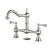   WOWOW-Bridge-Kitchen-Faucet-for-Sink-2-or-3-Holes-Solid-Brass-Kitchen-Sink-Faucet-8-inch-Centerset-Deck-Mount-Brushed-Nickel-Kitchen-Faucet-for-Sink-RV-Laundry-Bar