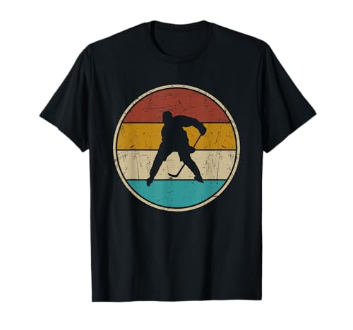 Funny Ice Hockey Player & Lover Vintage Retro For Men Women T-Shirt