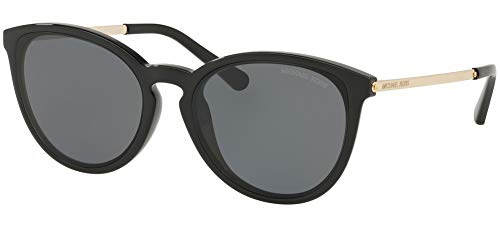 La Mejor Lista de Michael Kors Lentes más recomendados. 46 Michael Kors CHAMONIX MK2080U anteojos de sol 333281-56 - Marco negro, sólido MK2080U-333281-56, Negro/Oro, Lens-56 Bridge-18 B-47.7 ED-64.3 Temple-140