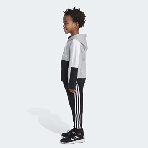 adidas boys 2 Piece Colorblock Fleece SetTrack Pants3
