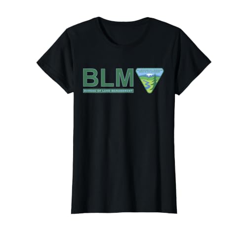 The Original BLM - Bureau of Land Management (Color) T-Shirt, Women, Black, Large