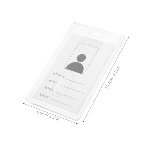 Protector para tarjetas vertical Baluue de plástico transparente e impermeable (15 piezas) 2