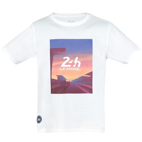 T-shirt 24h Le Mans femme sunset en coton bio pour look racing d'été