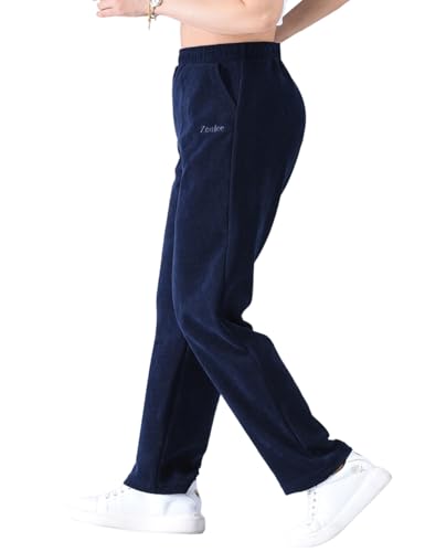 Zoulee Women's High Rise Utility Straight Leg Corduroy Drawstring Pants4