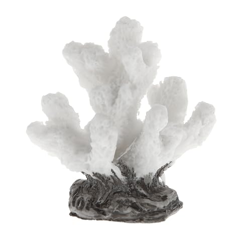 Image of Colorful Coral Reef Decor, Mini Faux Coral Decor for Aquarium Decorations, 1.77x1.85inch (White)