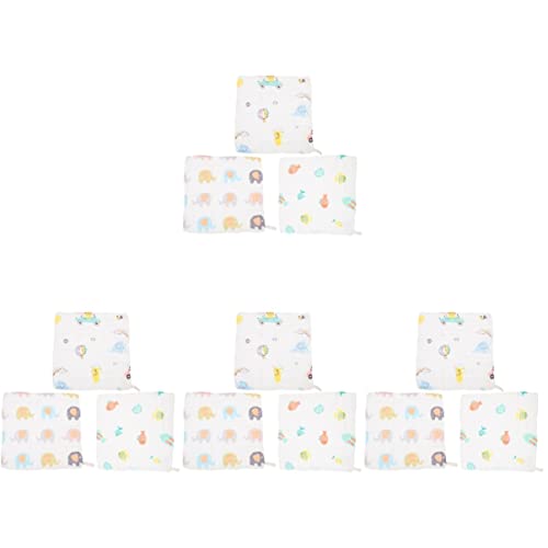 Healifty 12 Piezas Recién Nacidos Algodón Sensible Bebé Muselina Ropa de Lactancia Bebé Bebés Niños Pequeños Toallita para La Piel Pequeños Paños de Recién Nacido Toallita Ducha