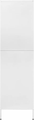 Miniatura 6 de Bopdu Armario de armario, organizador de almacenamiento de ropa de dormitorio de acero con 4 estantes, 31.5 x 19.7 x 70.9 pulgadas para colgar ropa,