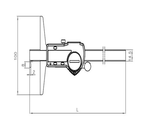 Calibrador digital Vernier 5113-150A miniatura 2