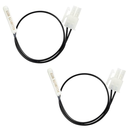 2 Pack W11438736 Fridge Thermistor Fits for Whirlpool, Maytag, Amana and IKEA Refrigerator, Replace W10556397, W10838965, W11108173, 4960583, AP6985096, for Whirlpool Refrigerator Thermistor