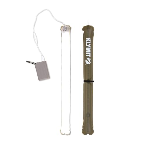 Klymit Everglow LED Light Tube Inflatable Camping Lantern with Dimmable Super-Bright USB Light with Carabiner Loop and Magnetic Attachment