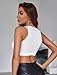 Avidlove Women's Fishnet Top Sexy Cut Out Crop Short Hollow Out Cropped Tank Top(S M L) White