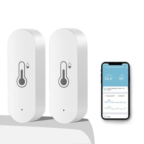 2-Pack WiFi Thermometers with App Alerts