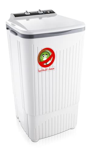 غسالة تحميل علوي سمارت بحوض واحد من فريش، لون أبيض، سعة 7 كي...