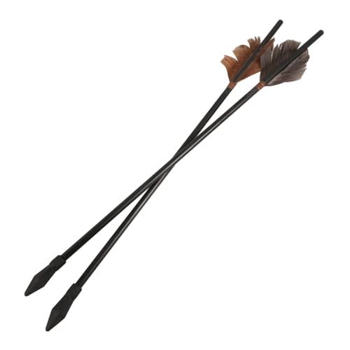 BESPORTBLE 2 Pcs Throwing Pot Arrows Wooden Kids Arrow Toy with Soft Rubber Tips Toss Pot Arrow Game Supplies for Boys and Girls Outdoor Play and Parent-Child Fun