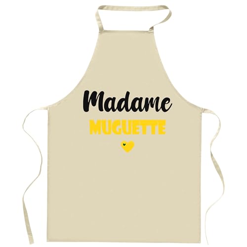 Tablier Madame Muguette jaune anti-taches pour protéger vos vêtements