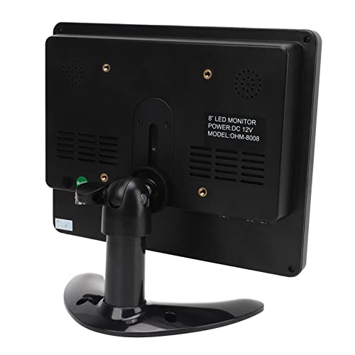 HEEPDD 8-Zoll-tragbarer Monitor, Erstaunliches Seherlebnis 8-Zoll-TFT-LED-Monitor mit Fernbedienung und Zwei Lautsprechern für Computer (EU-Stecker) – Bild 6