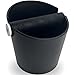 4.8 Inch Black Coffee Knock Out Box,Shock-Absorbent Coffee Grind Container,Espresso Grounds Bin with Removable Metal Knock Bar and Non-Slip Base,Barista Style Coffee Machine Accessories