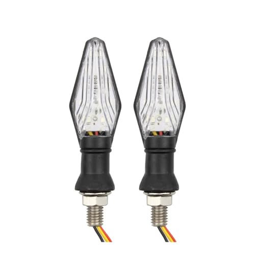 Feu arrière moto LED double couleur clignotant relais intégré 12V