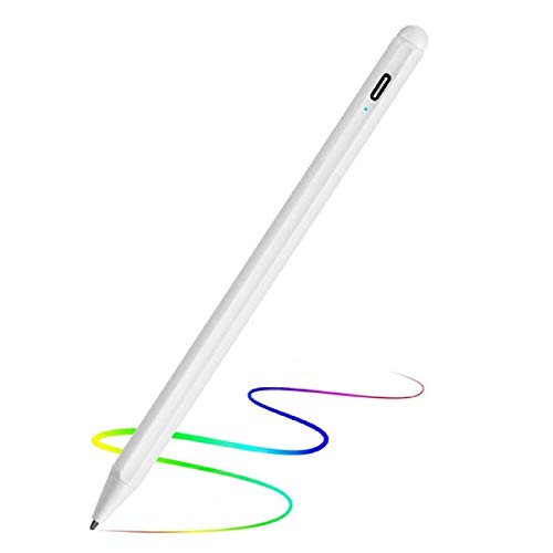 Stylus Pen for iPad with Palm Rejection, High Precision Active Stylus Pencil Compatible with (2018-2020) Apple iPad Pro 11 & 12.9 inch, iPad Air 3, iPad Mini 5, iPad 6th/ 7th Gen (White)